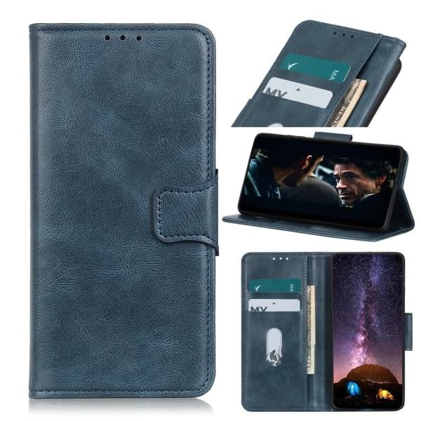 IC iPhone 12 / 12 Pro - Crazy Horse Etui - Blå Blå Blå
