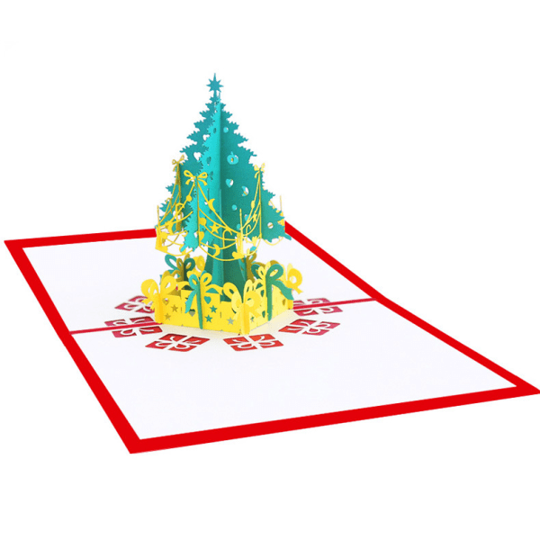 Joulukortti 5 kpl, 3D-tervehdys