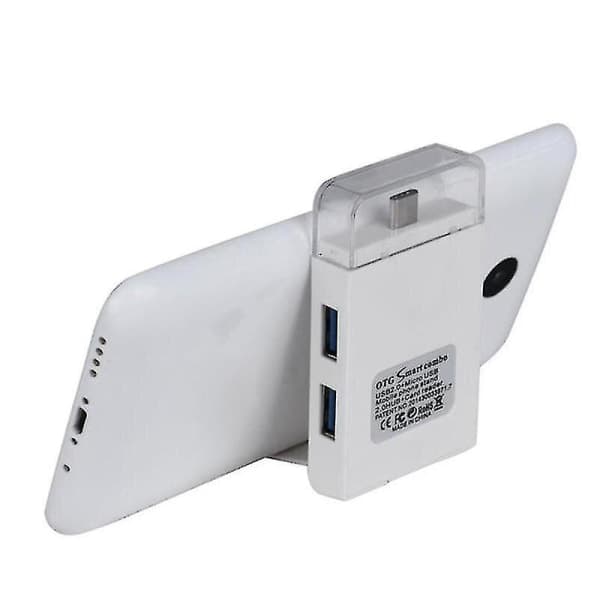 IC Typ-C Dobbelt USB 2.0 Micro USB OTG Stationær Holder Hukommelseskort TF