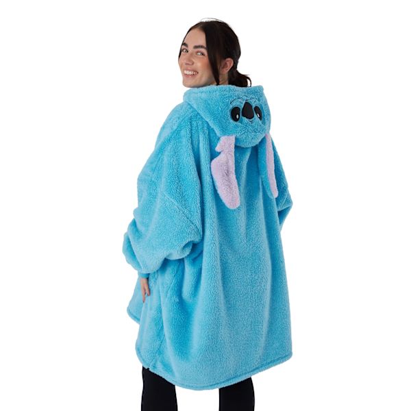 Lilo & Stitch Dame Hættetrøje/Hoodiefilt, One Size, Blå Blue One Size