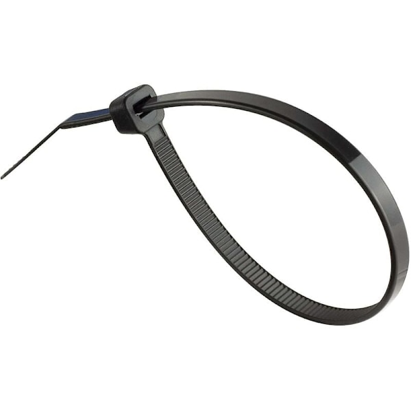 Pakke med 100 kabelbindere, sort, 200 x 4,8 mm