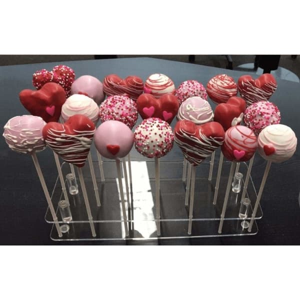 IC Cake Pop Holder, 21 Holdere Klar Akryl Display Tørkeholder