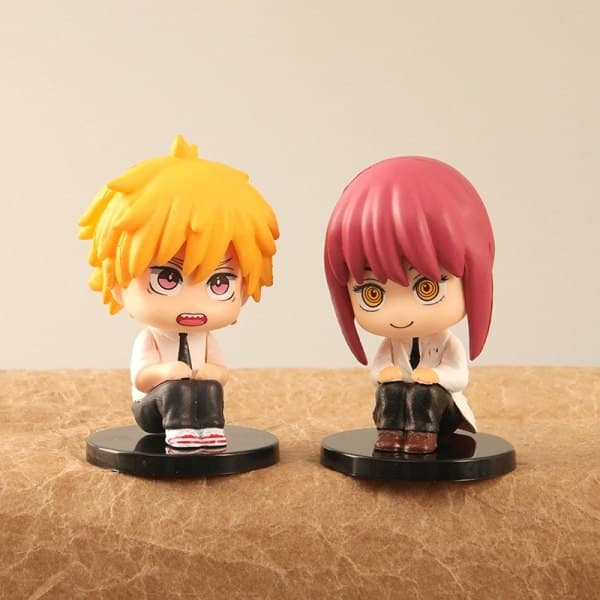 IC 5-pack Motorsåg Man Anime Figur Modell Denji Power Figur Staty
