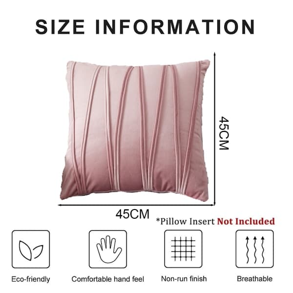 IC 2-delt sett Dekorativt Fluffy Hold Putetrekk Sofa Feature Sofa Rosa