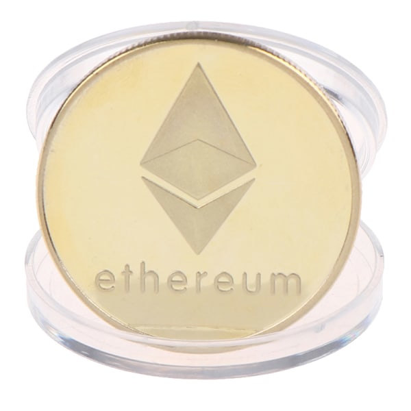 IC 1. guldbelagt Ethereum-mindemynt samlerobjekt
