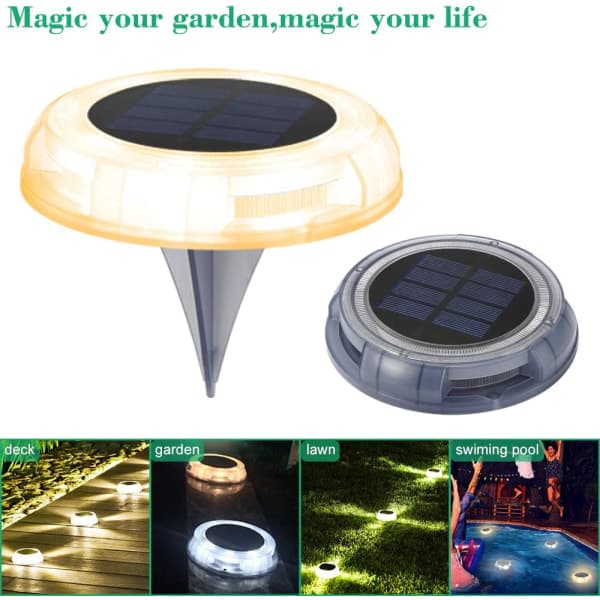 IC LED Solcelle Udendørs Lys, Solcellelys Have Indbygget