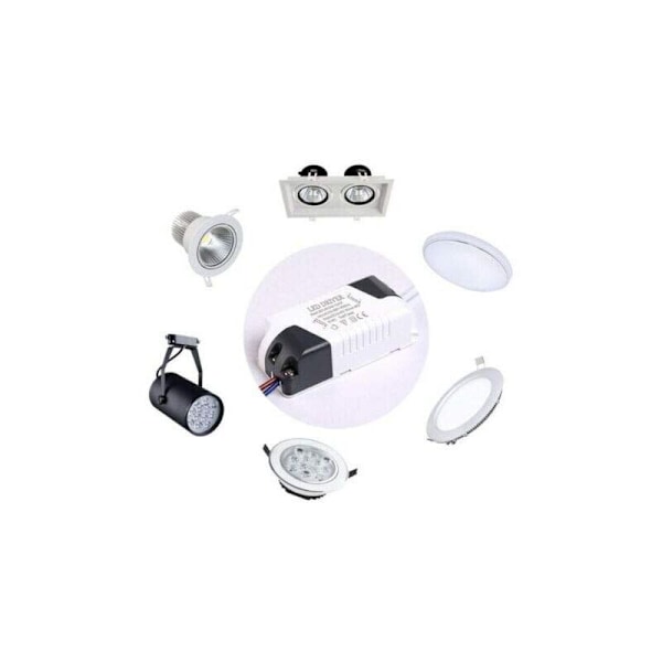 2x LED Driver, 4-7W transformer til LED loftslampe, LED panel strømforsyning, DC stik til LED loftslampe (4-7W), fra DEBUNS