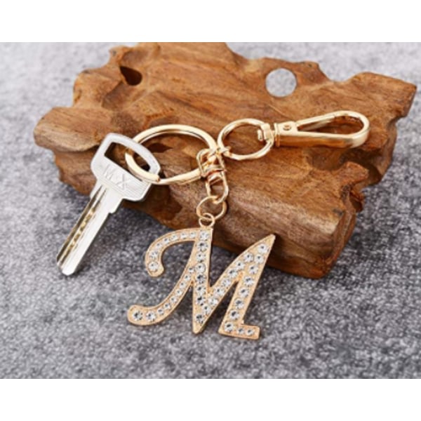 Engelska bokstaven nyckelring-handväska hänge istall hängande nyckelring (A-Z, 1st) IC