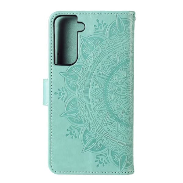 IC Samsung Galaxy S21 Plus - Mandala Plånboksfodral - Grön Grön Grön