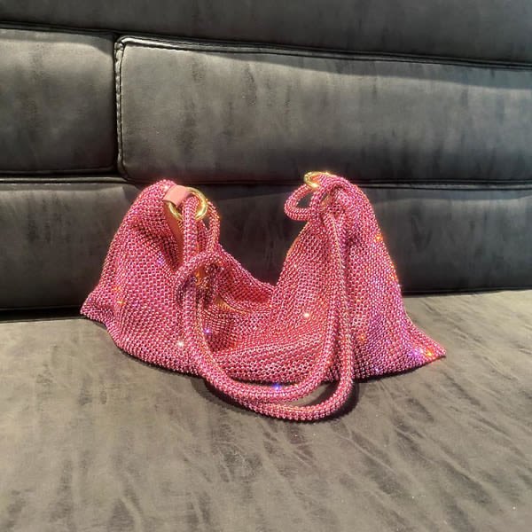 IC Luksusmuotoilijan lompakot ja käsilaukut Naisten Ilta Strass Clutch Käsilaukku Naiset Hopea Kristalli Olkalaukku