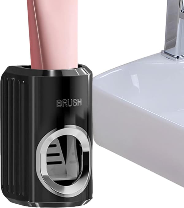 Toothpaste Dispenser - Automatic - Wall Organizer - Dispenser - Suitable - Toothpaste - Bathroom Accessories - Press Toothpaste