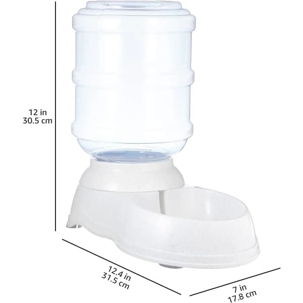 Water Dispenser, Small, Grey, Pet Supplies (3.8 L)