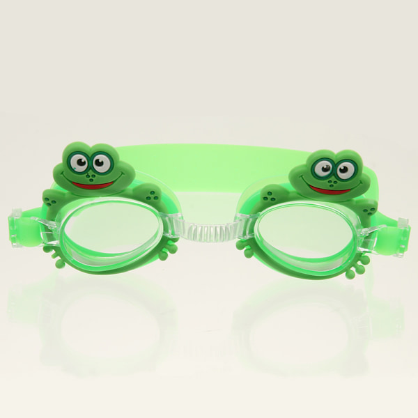 Svømmebriller for barn, vanntette og ultraklare, søte tegneserie svømmebriller for gutter og jenter Big head frog