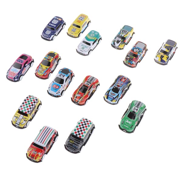 IC 10 ST Racing Biler Model Børn Mini Tin Bil Sæt Reboun A1