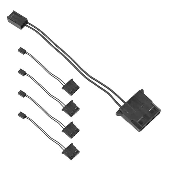 5 stk. IDE til 3-pin blæser strømkabel Molex D Socket Connector Computer PC Kølekonverter
