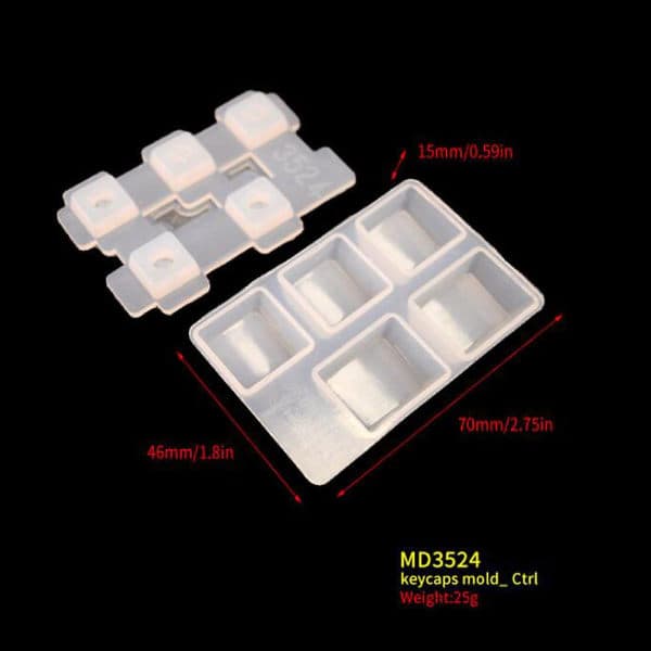 IC DIY Silikon Keycaps Resin Form Mekaniske Keyboard Crafts Tools