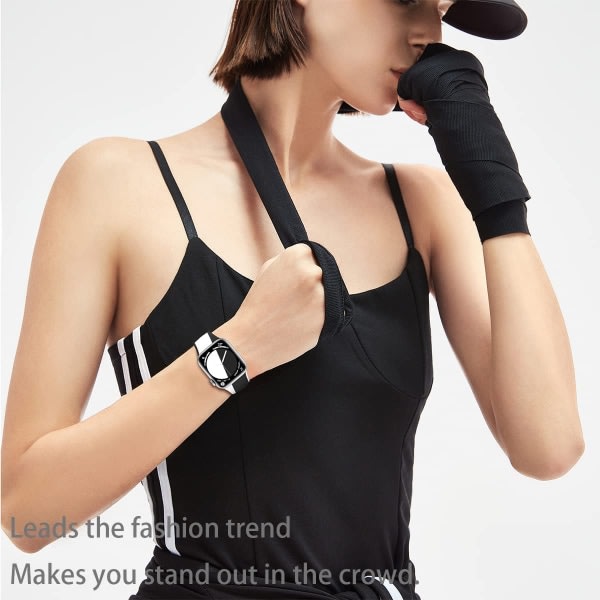 IC Designet til Apple Watch Rem 42/44/45 mm (sort/grøn)