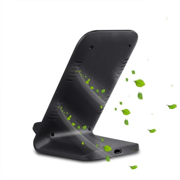 IC Trådløs Lader 30W - SAMSUNG - IPHONE - HURTIGLADING - Qi 30W Svart