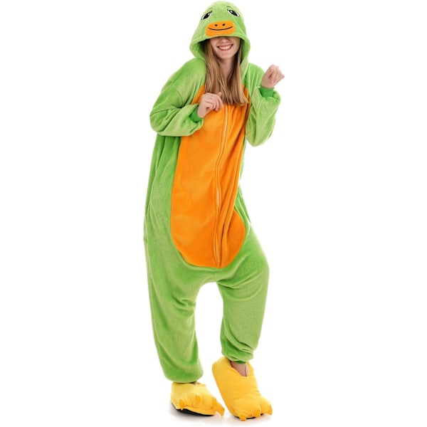 Onesies for kvinner, Onesies for voksne menn, Pyjamas-onesies, Enhjørning, Flanellpyjamas, Dyre-onesies, 3D hettegensere, Halloween, Julekostymer Turtle M