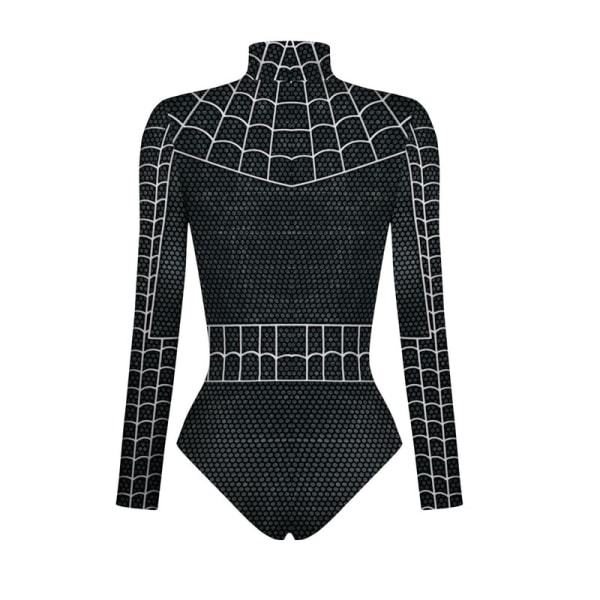 Sexet Spider Cosplay Kostume Bodysuit Halloween Karneval Party Kostume til Kvinder Expedition L