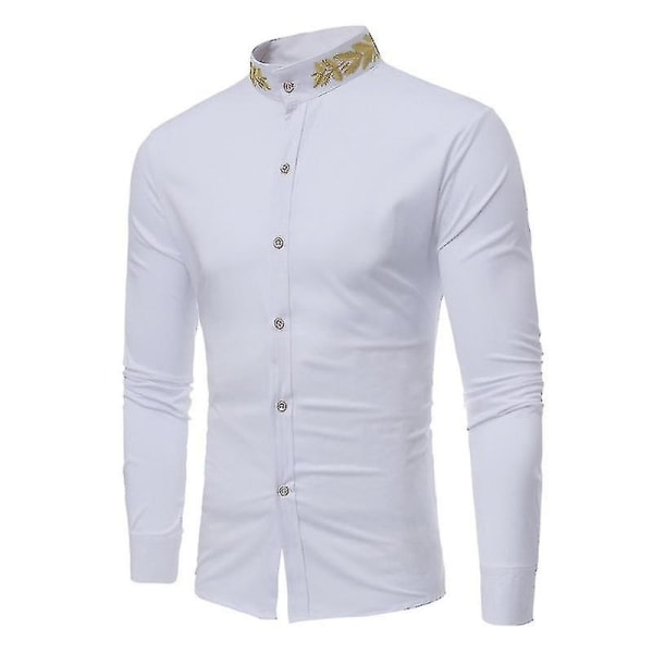 Höstvinter långärmad skjorta White M