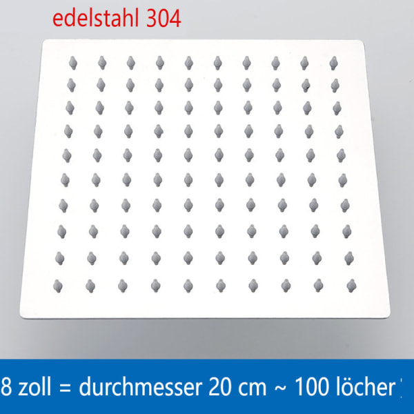 IC Bruseshoved Regnbruser Badekar Armatur, 6 tommer / 8 tommer