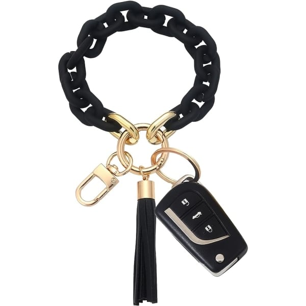 IC Chunky Kædeled Armbånd Nøglering Akryl Armbånd Nøglering Armbånd Nøglering Sød Boho Moderne Bil Nøgleholder