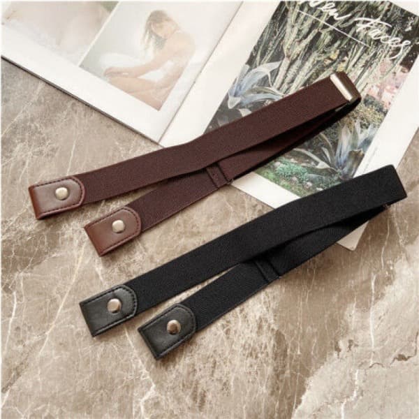 IC Avslappnat Bälte - Spännelöst Bälte - Elastiskt - Justerbar Uppgradering Blå Vit Röd