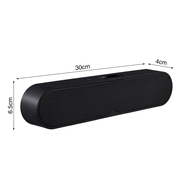 IC CNE mini bärbar trådlös högtalare med touch (svart)