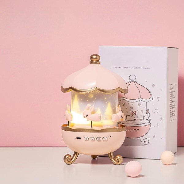 IC Åtte-toneboks, Stjernehimmel-projektor Baby nattlys, Barns nattlys Musikk og selvlysende nattlys, 8 musikk 360° roterende nattlys LED-lampe