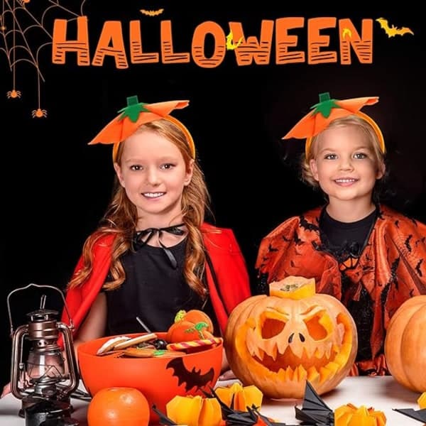 IC Halloween Pannbånd med Gresskar Halloween Kostyme Gresskar Hodeplagg