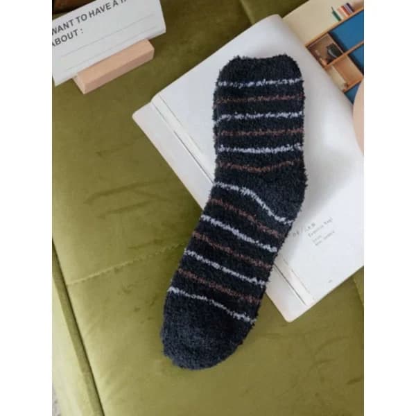 5 par korallfleece-sokker for menn. Tykke varme sokker for høst og vinter.
