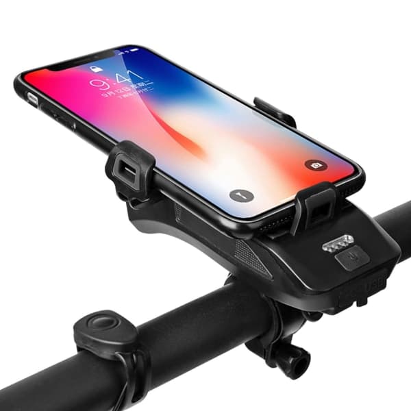 IC 4-i-1 cykelhornlys med telefonholder