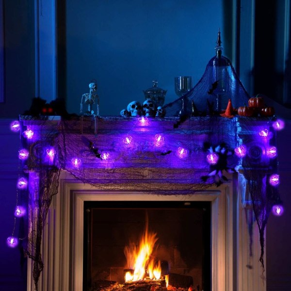 IC Halloween Fairy Lights, Halloween dekoration, 3 stk 3M 20LED