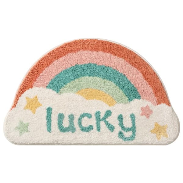 IC Lucky Rainbow Halvcirkel Hus Indgangsdør Matte 45*75cm