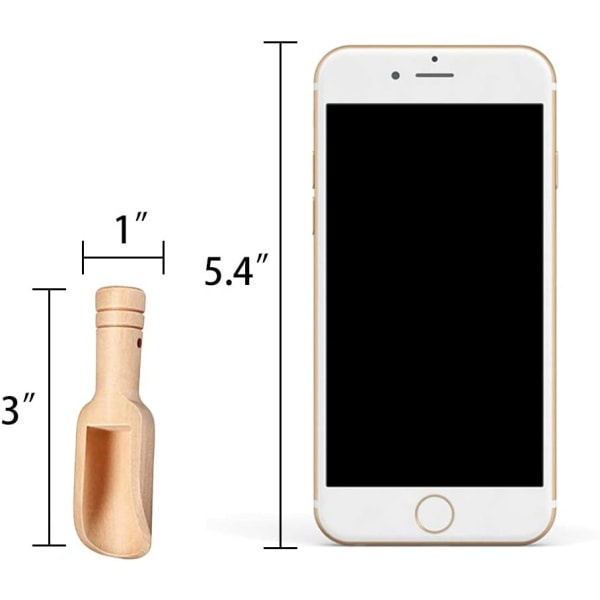 IG 3 tommer mini badsaltske, slikke fra træ, vaskemiddel