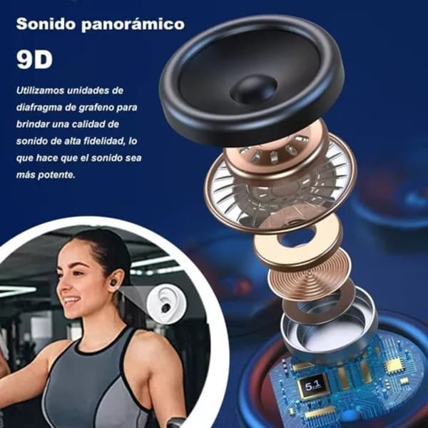 IC Bluetooth 5.0 trådløse hodetelefoner med handsfree