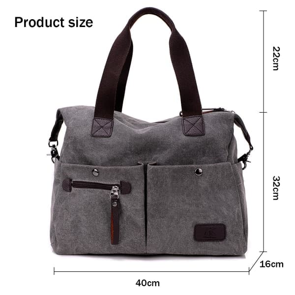 IC Kvinnor Top Handle Satchel Handväskor Tote Purse Axelväska Grå