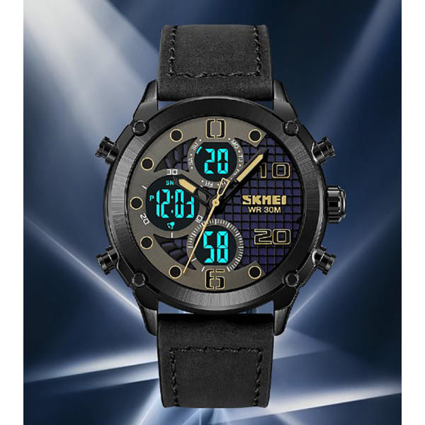 Herreklokke Chronograph Kvartsur Herrekalender Vandafvisende Armbåndsur