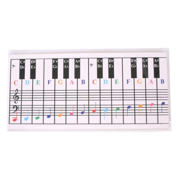 IC 61-tangenter 88-tangenter Pianotastatur Note Chart Pianotangenter Øv Hon