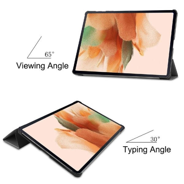 IC Samsung Galaxy Tab S7 FE / S7 Plus / S8 Plus Etui Tri-Fold Grå
