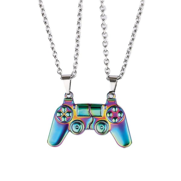 IC Gamepad halsband par smycken gåva, fargeglada
