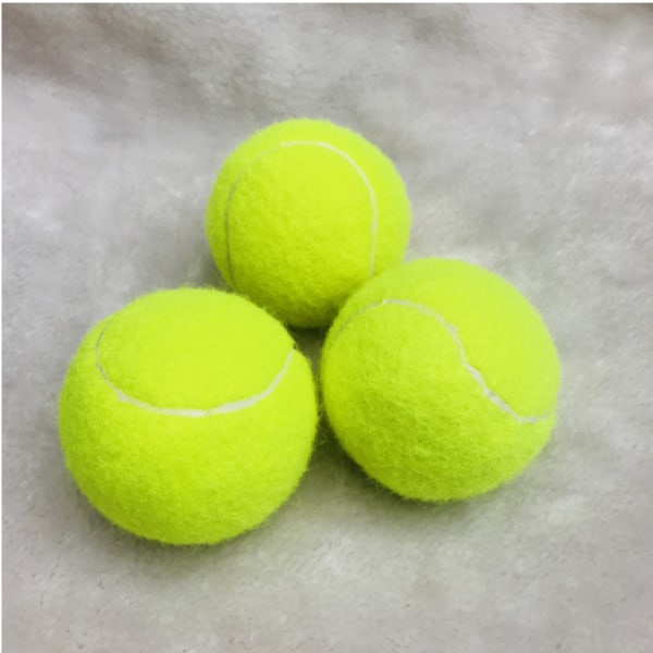 IC Tennisbolde 3-pak Holdbare tryk-sættede tennisbolde Gul filt træning Tennisbolde Højstuds Træningstennisbolde
