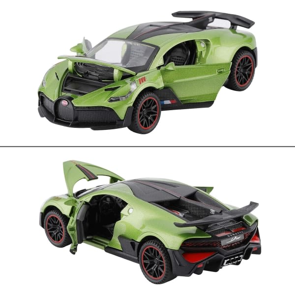 IC Bugatti Divo Diecast Bil, Sink Legering Støpt Modell Lekebil Trekk