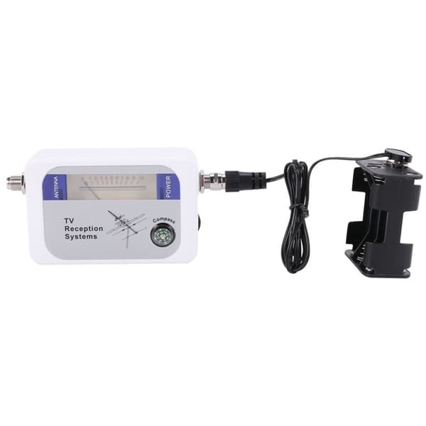 DVB-T Detektor Digital Terrestrisk Antenne TV Antenne Signalstyrkemåler Hvid