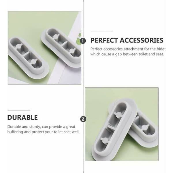 Pieces Universal Toalettsete Buffer Universal Støtdempere Toalettsete Buffer Kit Plast Toalett Bumper Erstatning, av DEBUNS