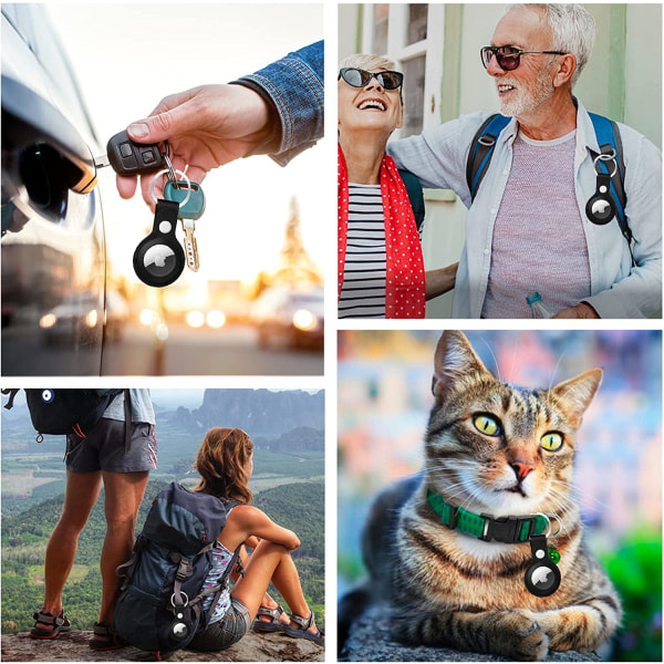 2-osainen avaimenperä AirTagille, AirTag-avaimenperä, kannettava IC