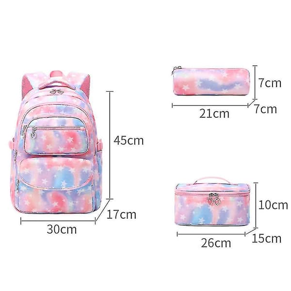 Vanntett Skolesekksett Pink