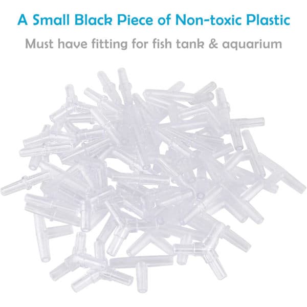 IC Aquarium Airline Slangkoblinger Plast Inline-ventil, 40-delt