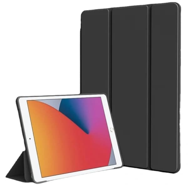 iPad 10,2 tuuman kotelo, taitettava, musta